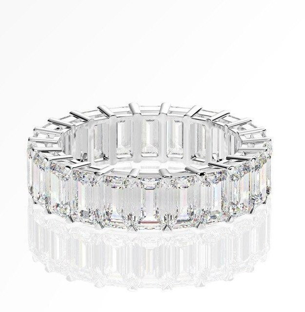 YIRAN Jewelry Verlobungsring 925 Silber, Moissanit, Damen - Bild 1