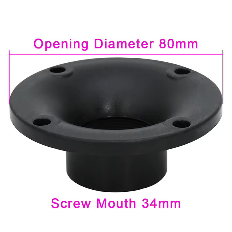JETTING Hochtöner Lautsprecher Reparaturzubehör 80mm in Schwarz mit 34mm Gewindemund - Bild 2