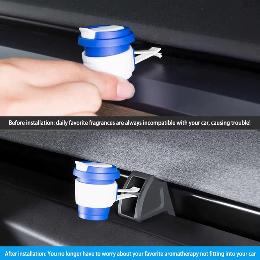 USVOTOV Lufterfrischer-Adapter für Tesla Model 3 Y Juniper 2025 2026, Aromatherapie-Clip für den Luftauslass - Bild 2