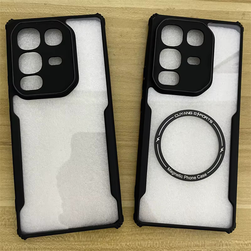 Magnetische Schutzhülle für Infinix Note 50 Pro, Note 50 und 50 Pro Plus 4G, transparente Acrylschale mit MagSafe Kompatibilität und stoßfestem Bumper - Bild 2
