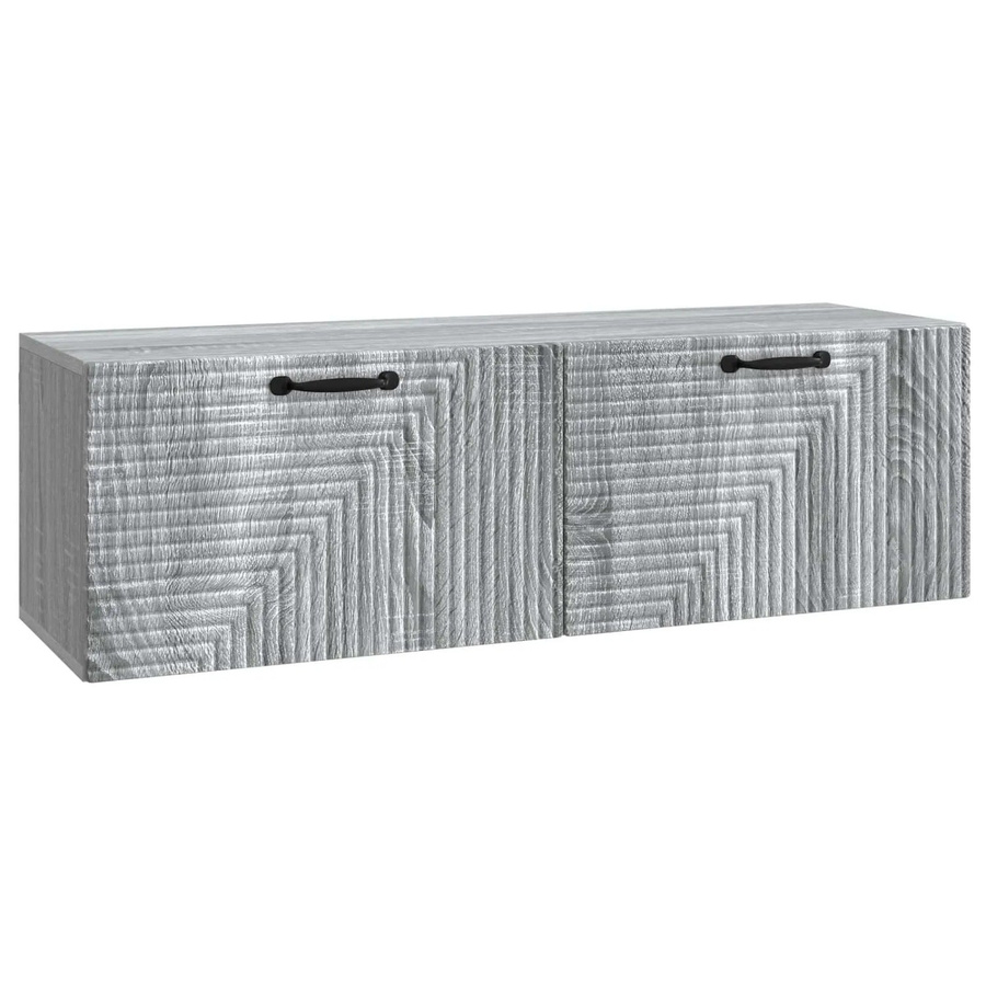 vidaXL Wandmontierter TV-Schrank in Grau Sonoma, B/T/H: 98 x 31 x 30 cm - Bild 2