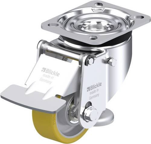 Blickle Heberolle HRLK-ALTH 80K-F in Silber und Braun mit 80 mm Rad-Durchmesser und 150 kg Tragfähigkeit - Bild 1