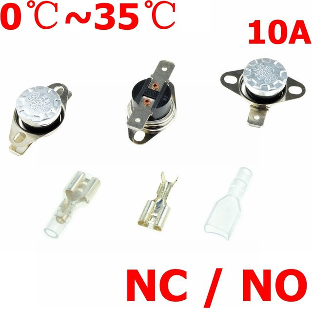 WYWBEY KSD301 Thermostatschalter mit Temperaturbereich von 0C bis 35C, 10A, NC/NO Auswahl - Bild 1