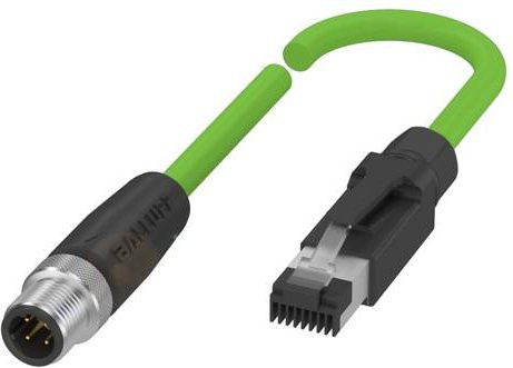 Balluff BCC0JF5 Verteilerleitung Ethernet/LAN, gerade, grün, 20,00 m, 4-polig - Bild 1