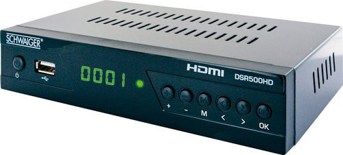 Schwaiger DSR500HD Full HD SAT-Receiver DVB-S2 mit USB und HDMI in Schwarz - Bild 3