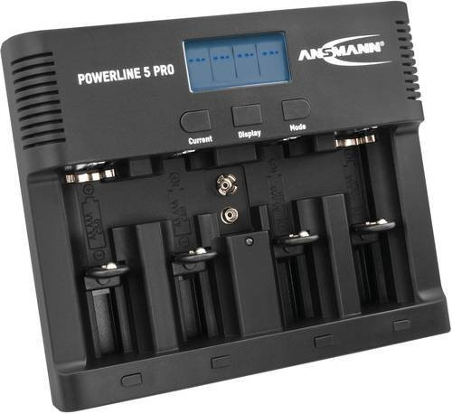 Ansmann Powerline 5 Pro Rundzellen-Ladegerät für NiCd und NiMH Akkus der Größen AAA, AA, C und D - Bild 2