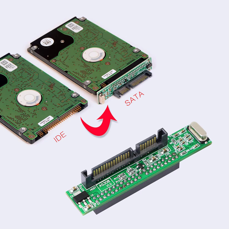 JoniSerl IDE zu SATA Adapter Konverter 44 Pin 2.5 Zoll für HDD CD DVD 1.5Gbps ATA 100/133 - Bild 3