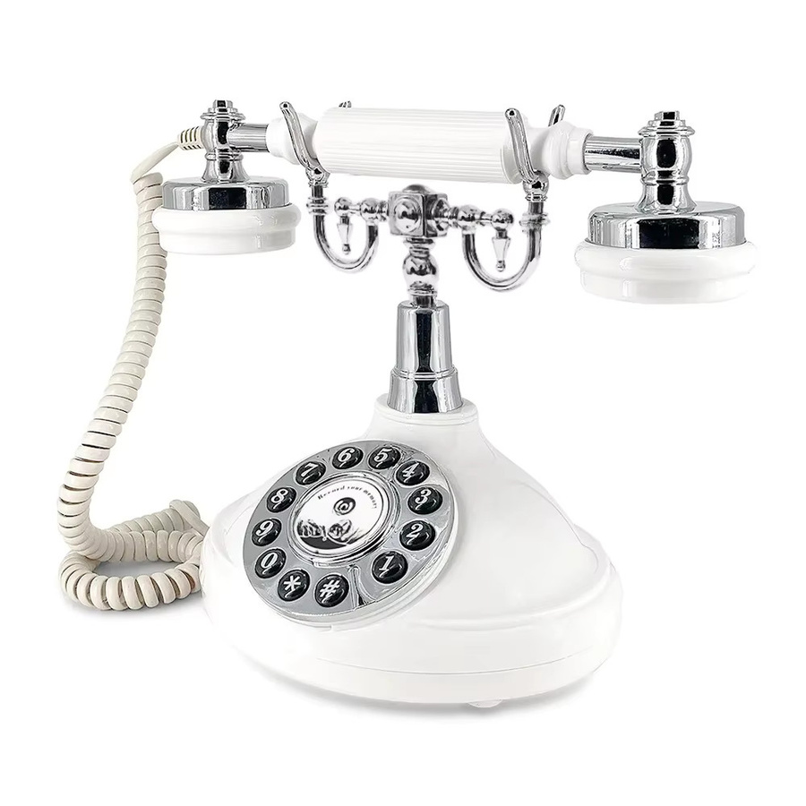 Sprachgesteuertes Retro-Gästebuch-Telefon für Hochzeiten und besondere Anlässe in Pink oder Weiß - Bild 1