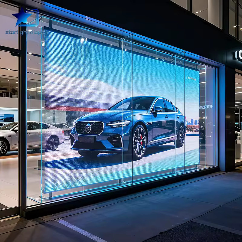 Transparente LED-Folienanzeige für Innenräume zur kommerziellen Werbung - Bild 2