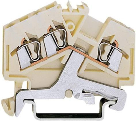 WAGO 280-640 Schirmleiterklemme 5mm Zugfeder Weiß 100 Stück - Bild 1