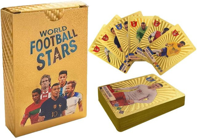 Xingben Five Fußball-Sammelkarten, 55 Blatt, beige - Bild 1