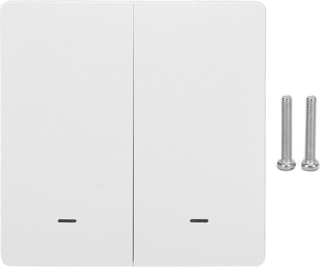 Neoglint Smart Lichtschalter Tuya ZigBee Druckknopf in Weiß mit Zeitsteuerung und Google Assistant Unterstützung - Bild 1