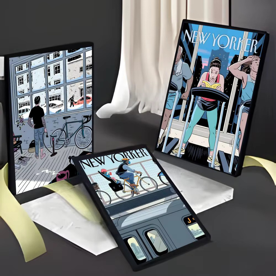 Kikuo Johnson Fashion Illustration Poster New American Style Wasserdichter Wandaufkleber für Wohnzimmer und Bar - Bild 3