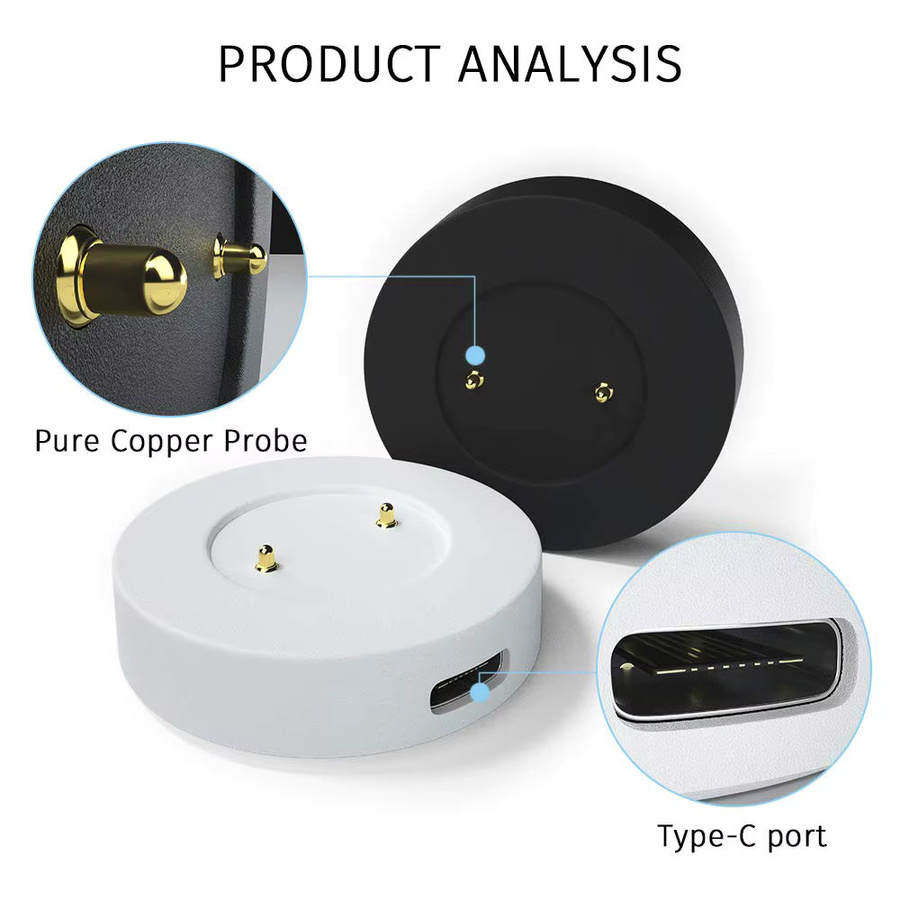 Huawei Ersatz-Ladegerät USB-Ladekabel für Watch GT, GT2, GT2e, GT Sport, Honor Watch Magic, Magic 2 und GS Pro in Schwarz - Bild 2