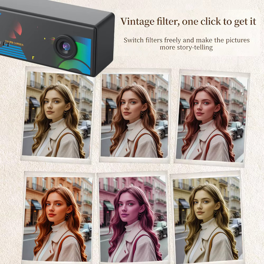 Magecam Mini-Actionkamera als Daumen-Schlüsselanhänger in Schwarz mit 1080P Videoauflösung und 0,96 Zoll Display - Bild 2