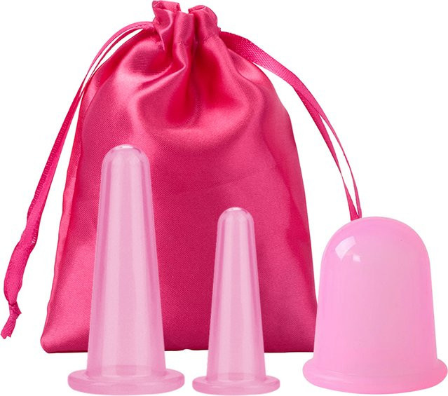 XceeFit Gesichts-Schröpfgläser aus Silikon, Unisex - Bild 1