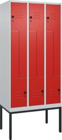 C+P Z-Spind Classic PLUS Garderobenschrank mit 6 Fächern und Sicherheits-Drehriegel, Gestell aus Stahl, H x B x T: 212,0 x 90,0 x 50,0 cm - Bild 1