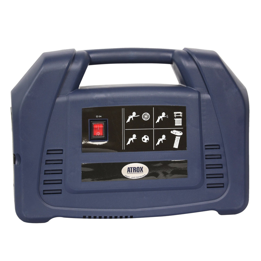 Atrox Mini-Kompressor Tragbar in Blau inklusive 9-teiligem Zubehörset - Bild 2