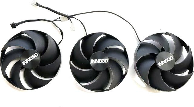 Inno3D Ersatzlüfter FD10020M12D für GeForce RTX 4080 4090 X3 OC, 4-Pin, 98 mm, Schwarz - Bild 1