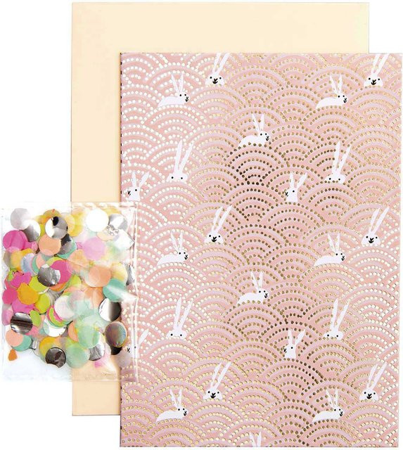 Rico Design Paper Poetry Grußkartenset Bunny Hop Hasen im Feld - Bild 1