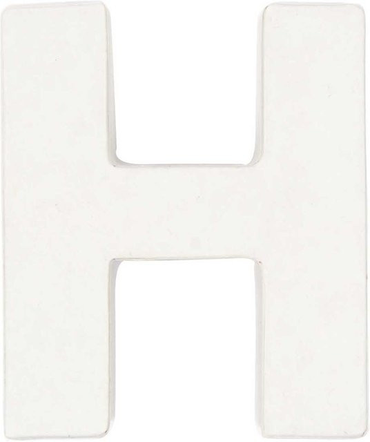 Rico Design 3D Papp-Buchstabe weiß stehend H 7,0 x 2,5 cm - Bild 1