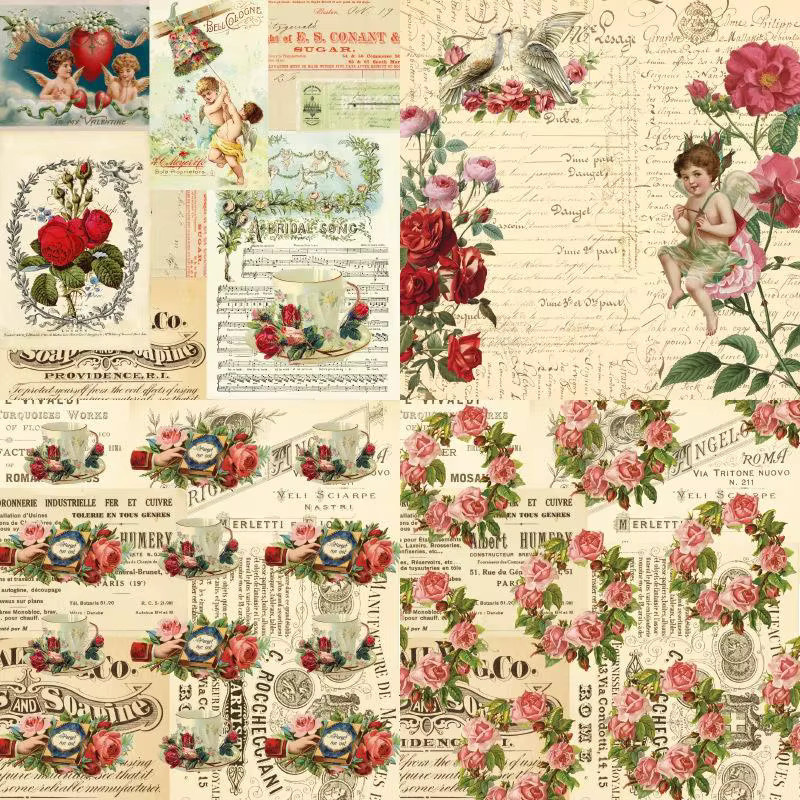 24 Blatt Kartonpapier-Set mit einseitigen Mustern für Scrapbook und Bastelarbeiten, Mehrfarbig, B/H: 15,24 x 15,24 cm - Bild 2
