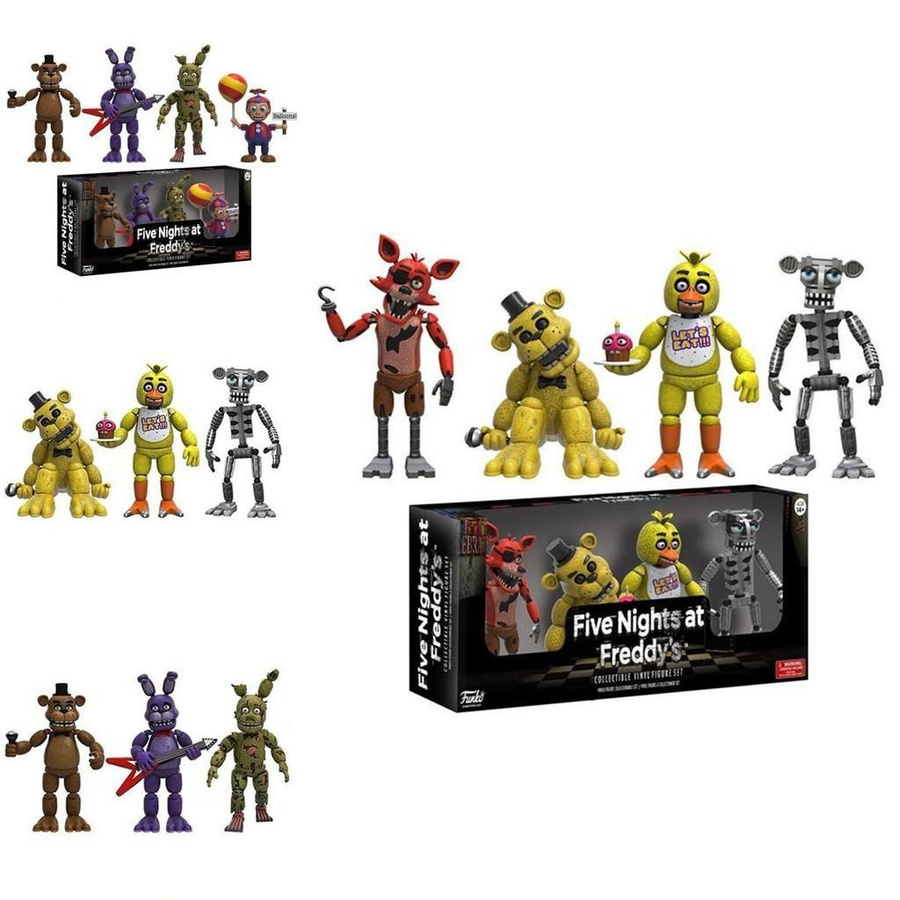 FernGlade Five Nights At Freddy's Pizza Simulator Actionfiguren 4-teiliges Set - Bild 5