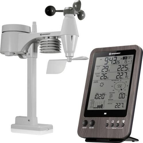 Bresser Optik WTW 5in1 Center 7002512 Funk-Wetterstation in Weiß - Bild 1