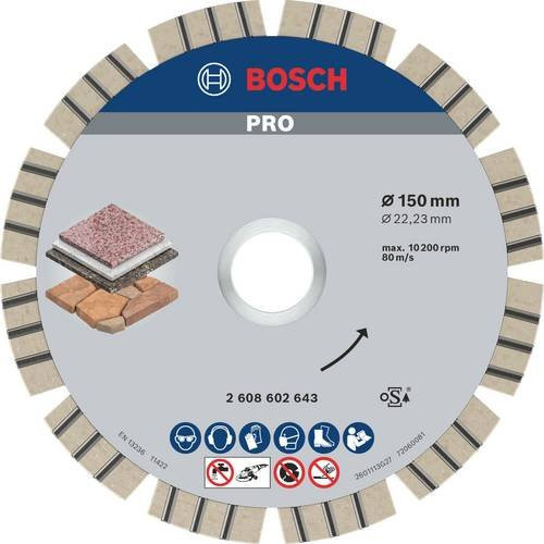 Bosch Diamanttrennscheibe Best for Stone Durchmesser: 150 mm - Bild 1