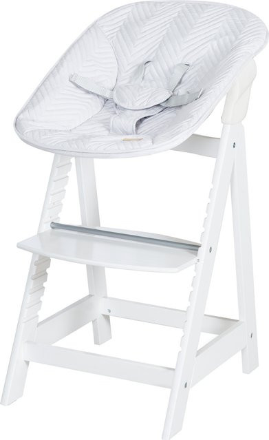 ROBA Hochstuhl Born Up Zick Zack in Weiß mit Sitzverkleinerer - Bild 1