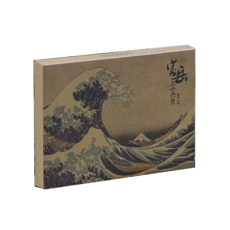 36 Ukiyo-e Postkarten Set mit Kunstmalerei der schwimmenden Welt in Mehrfarbig aus Kraftpapier - Bild 4