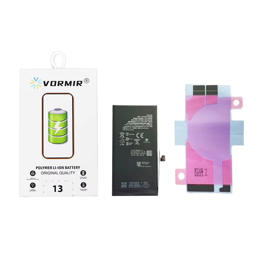 Vormir Diagnosebatterie für iPhone 12 bis 15 Max, wiederaufladbarer Li-Ion Akku in Schwarz, 100 % Kapazität ohne Fehlermeldung oder Pop-up - Bild 3