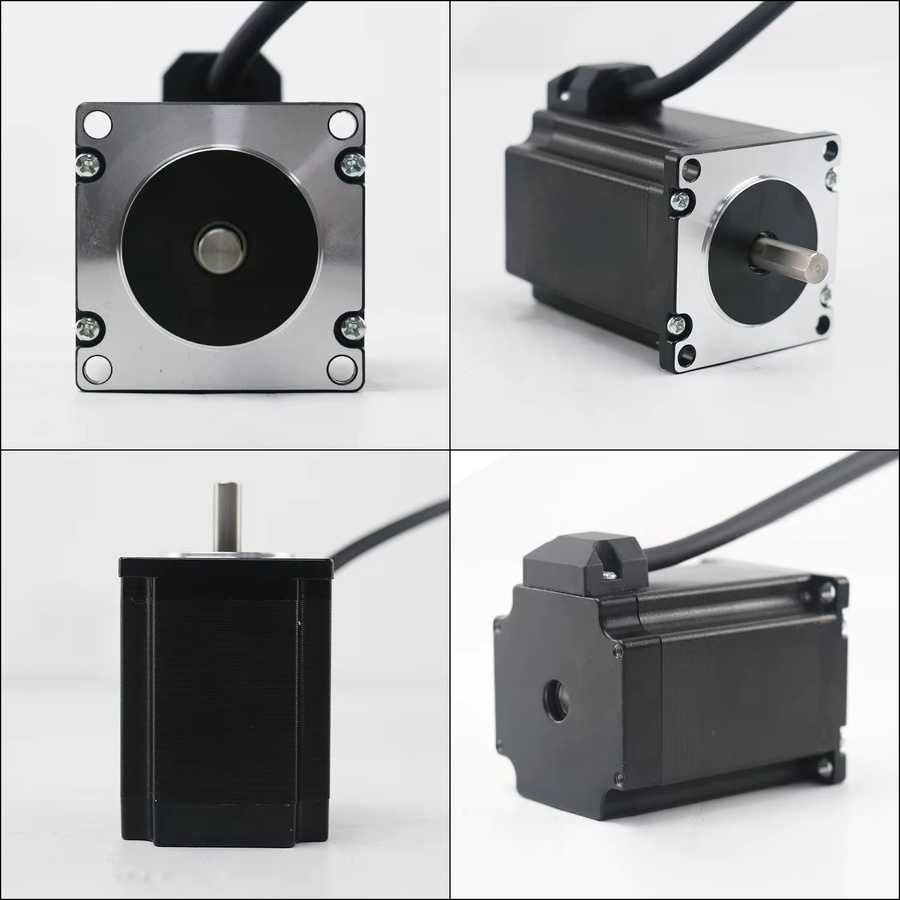 Lichuan Nema23 Schrittmotor in Schwarz mit 8 mm Wellendurchmesser für CNC-Gravierer, Router und 3D-Drucker - Bild 3