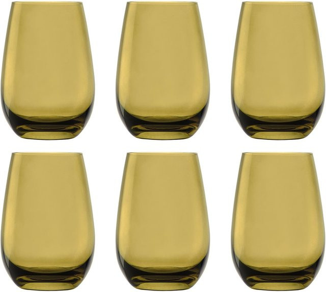 6er-Set farbige Trinkgläser ELEMENTS von ich-zapfe in Grün, 465 ml pro Glas - Bild 1