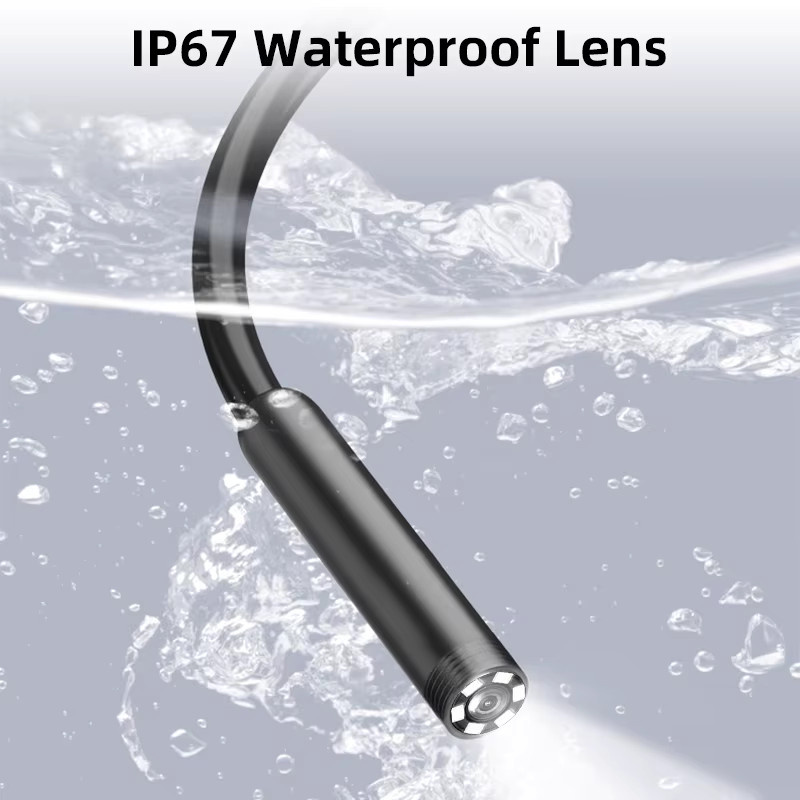 KERUI Industrie-Endoskop Typ C in Schwarz, wasserdichte Mini-Kamera mit 2-in-1 USB A und USB C Anschluss für Android und PC - Bild 2
