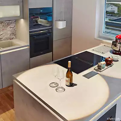 Occhio Sento Sospeso Var Up E LED Pendelleuchte in Chrom Matt mit warmweißem Licht (2.700 K) - Bild 2