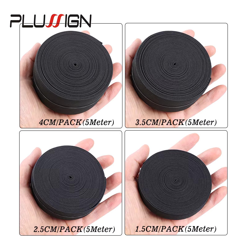 Nunify Elastisches Band für Perücken, schwarzes Nylon, 5 Meter - Bild 3