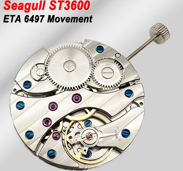 Seagull Uhrwerk ST3600, mechanisch, 17 Juwelen, Unisex - Bild 1
