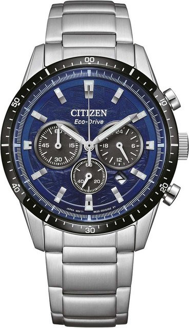 Citizen Chronograph, Solar, Edelstahl, Blau, 39,5 mm, Herren - Bild 1