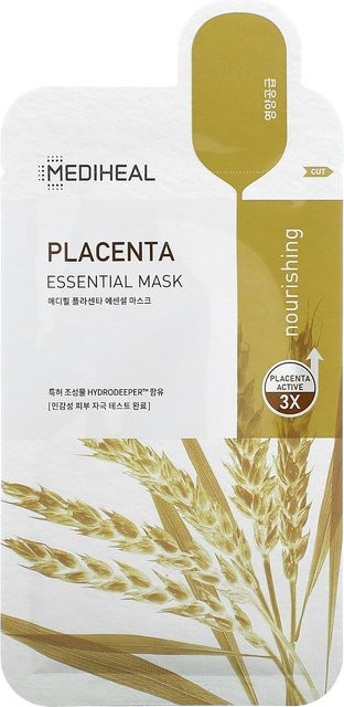 Mediheal Placenta Essentielle Schönheitsmaske, Tuchmaske, 10 Stück, 24 ml - Bild 1