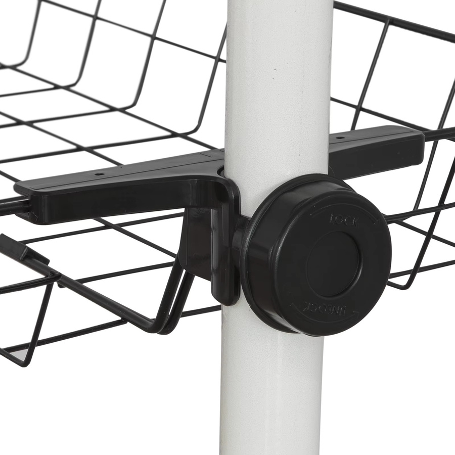 SoBuy 2er Set Aufbewahrungskörbe für Kleiderständer aus Metall in Schwarz FRG34-P02 - Bild 2