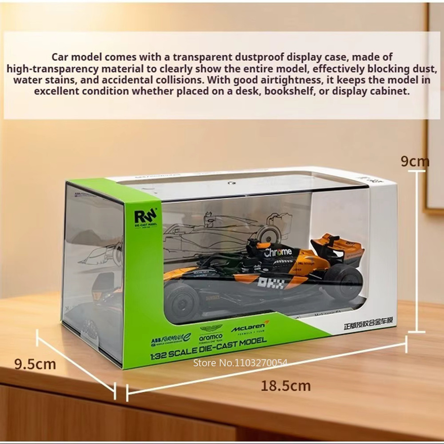 MAKEDA F1 Formel-E-Rennwagen, Druckguss-Legierungsmodell, 1:32, Metall, Gummi - Bild 5
