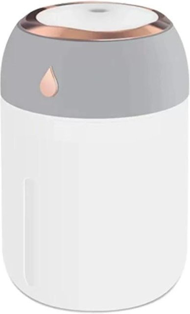 Binchi Keji Travel Tragbarer Mini USB Luftbefeuchter und Aroma Diffusor mit LED-Lichtnebel, Grau, 330 ml - Bild 1