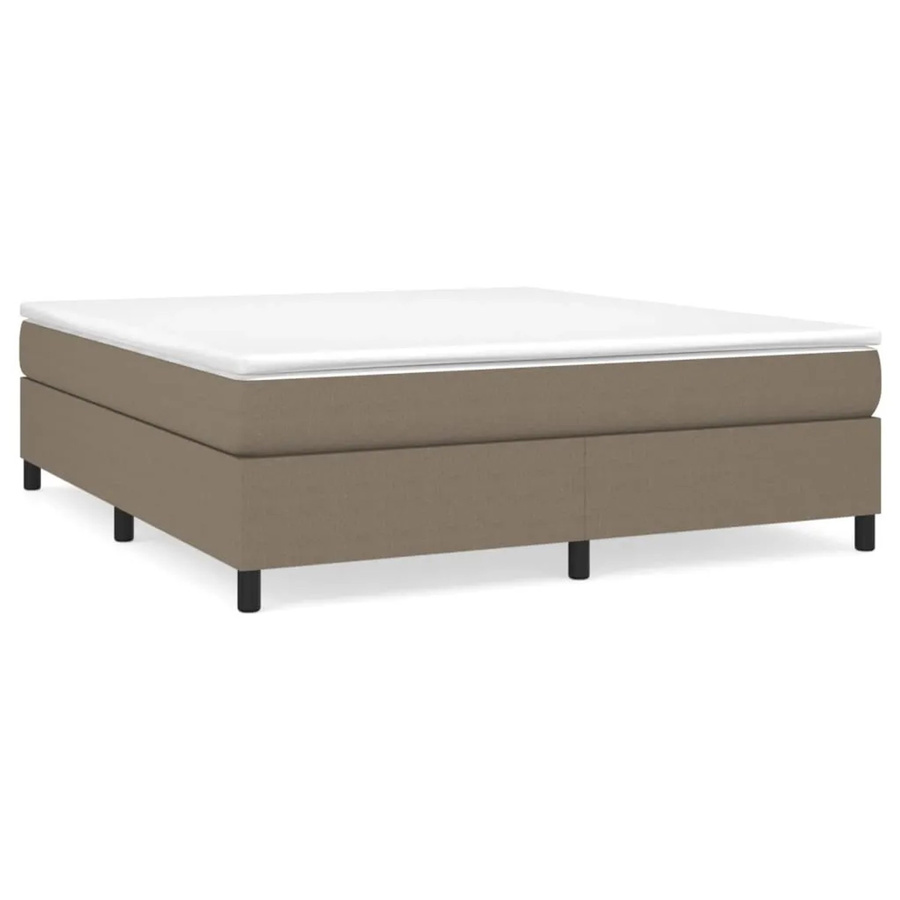 vidaXL Boxspringbett in Taupe mit Stoffbezug, B/T/H: 180 x 200 x 35 cm - Bild 2