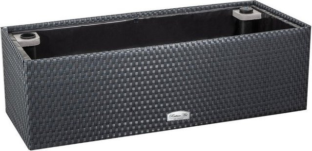 Rechteckiger Pflanzkasten mit Bewässerungssystem in modernem Design, B/T/H: 95 x 40 x 30 cm - Bild 1