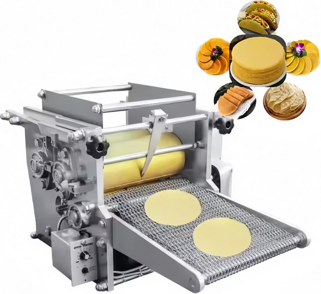 GUOHE Vollautomatische Tortilla-Maschine aus Edelstahl in Silber für die industrielle Herstellung von Mehl-, Mais-, Taco-, Roti- und Brotprodukten - Bild 1