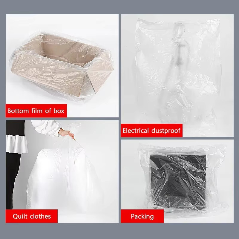 Extra weiße große Müllsäcke aus transparentem Kunststoff, verdickt, Einweg-Plastiktüten für Küche und Hotelaufbewahrung - Bild 3