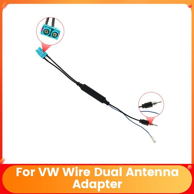 TomoStrong Android Radio Antennenadapter für VW RNS510 RCD510 RCD310 Golf MK5 MK6 Passat B6 B7 Tiguan - Bild 1