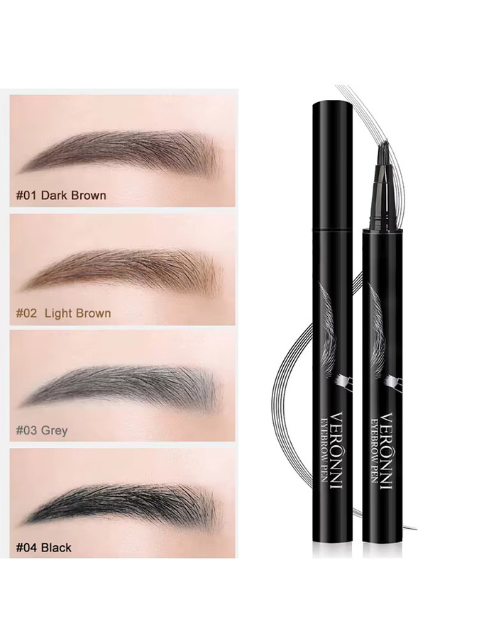 VERONNI Augenbrauenstift, Flüssig, 4 Farben, Unisex - Bild 7