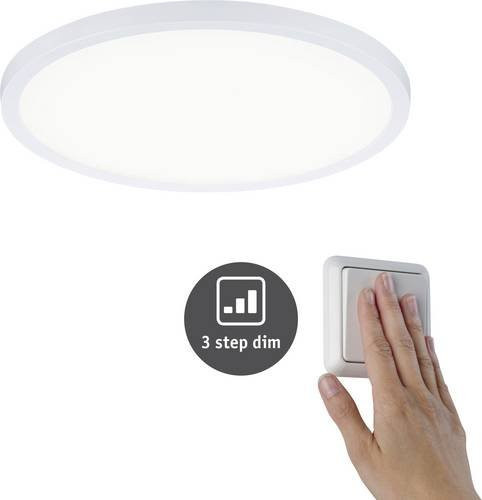 Paulmann AREO VariFit LED-Einbaupanel 93056, dimmbar, 16W, warmweiß, rund, weiß - Bild 1